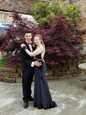 Prom picture of my boyfriend, Jonathan, and I.