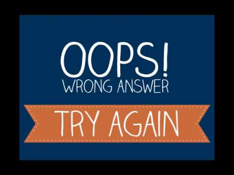 incorrect answer - YouTube